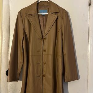 Nine West trench coat faux leather